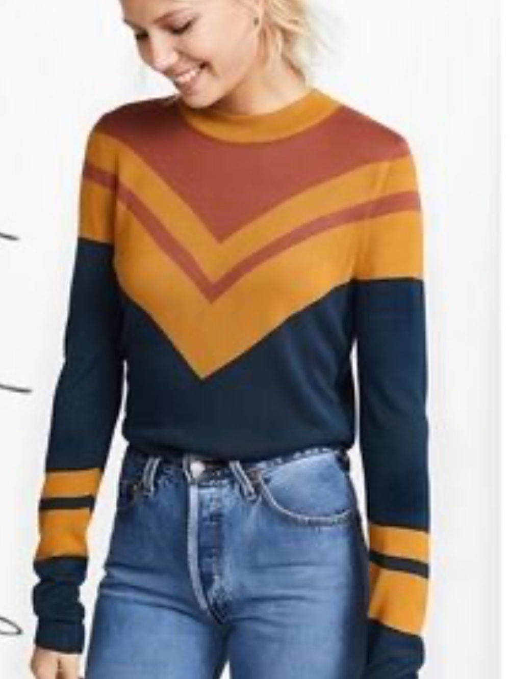 Free People Show off your Stripes Sweater Size S
